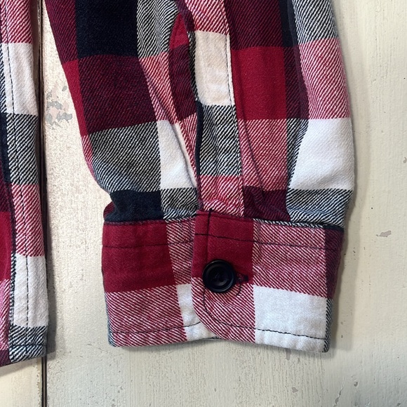 Men’s Large Red field of streams flannel - Picture 4 of 7